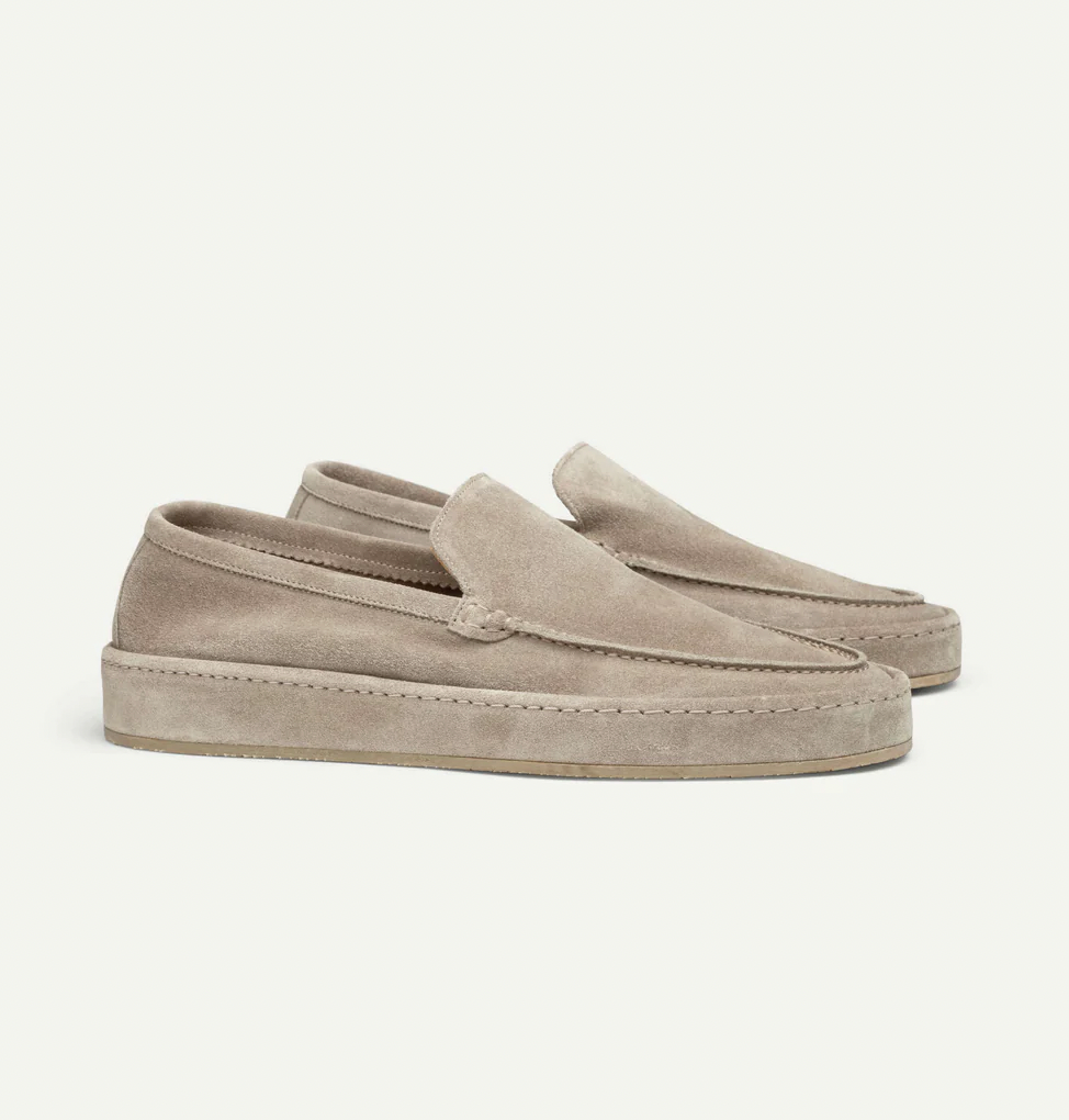 Herre Slip-On Loafers i Ruskindslook – Polstrede Smart Casual Sko til Hverdagsbrug