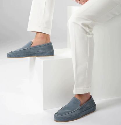Herre Slip-On Loafers i Ruskindslook – Polstrede Smart Casual Sko til Hverdagsbrug