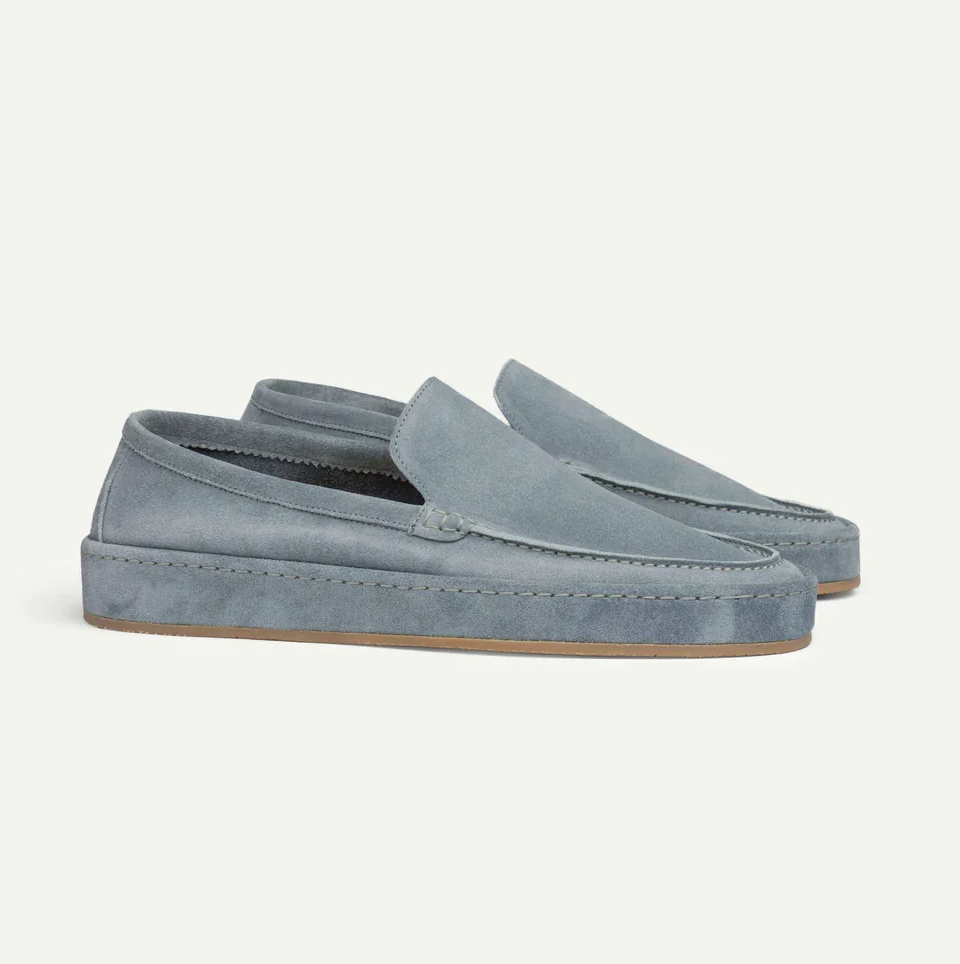 Herre Slip-On Loafers i Ruskindslook – Polstrede Smart Casual Sko til Hverdagsbrug