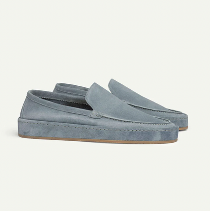 Herre Slip-On Loafers i Ruskindslook – Polstrede Smart Casual Sko til Hverdagsbrug
