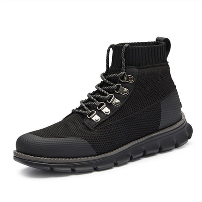 Sneakers high-top respirabili pentru bărbați, din plasă – pantofi ușori și susținători pentru utilizare zilnică, timp liber și stil relaxat