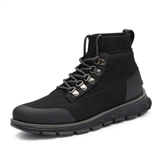 Sneakers high-top respirabili pentru bărbați, din plasă – pantofi ușori și susținători pentru utilizare zilnică, timp liber și stil relaxat
