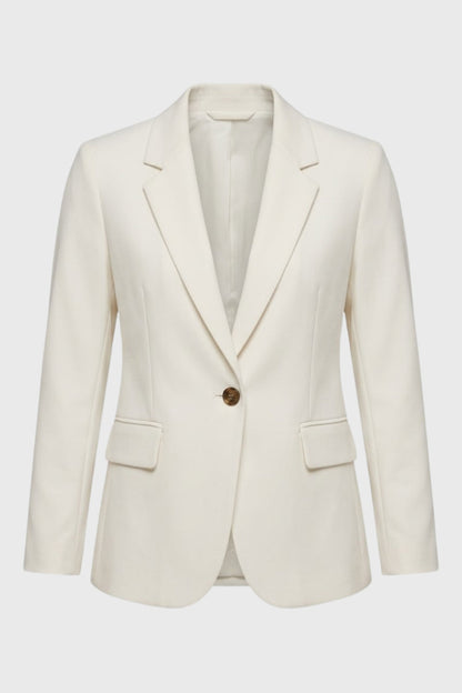 Blazer entallado para mujer con cierre de un botón - Chaqueta elegante para la oficina, negocios, el día a día y un estilo casual elegante