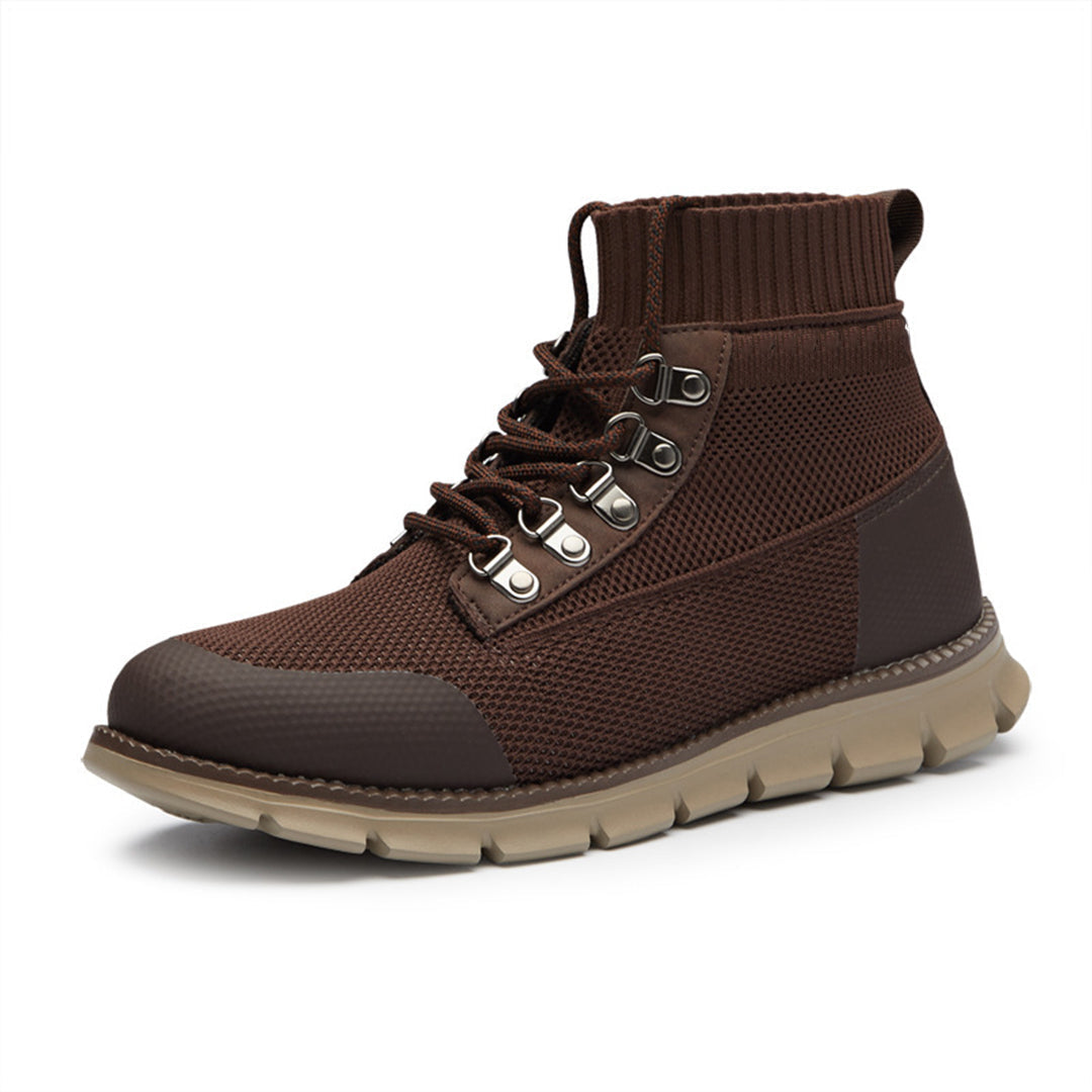 Sneakers high-top respirabili pentru bărbați, din plasă – pantofi ușori și susținători pentru utilizare zilnică, timp liber și stil relaxat