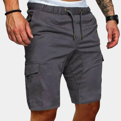 Herre Cargo Shorts Med Snøre Og Utility Detaljer