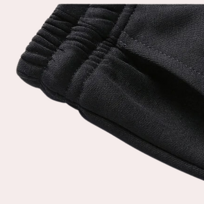 Set de trening bărbătesc cu guler înalt, bluză cu fermoar și pantaloni de trening – set casual din 2 piese pentru oraș, timp liber și stil de zi cu zi