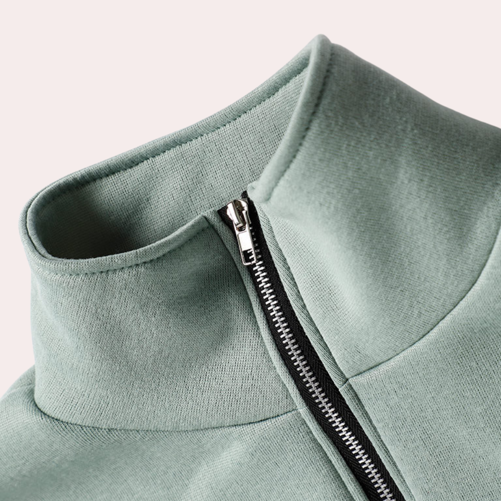 Women's Casual Tracksuit with Zip-Up Top and Joggers – Stylish 2-Piece Set for Leisure, Everyday Wear, and Relaxation