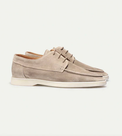 Loafers bărbătești din piele cu închidere cu șireturi – pantofi clasici pentru afaceri, birou, petreceri și ținute smart casual de zi cu zi