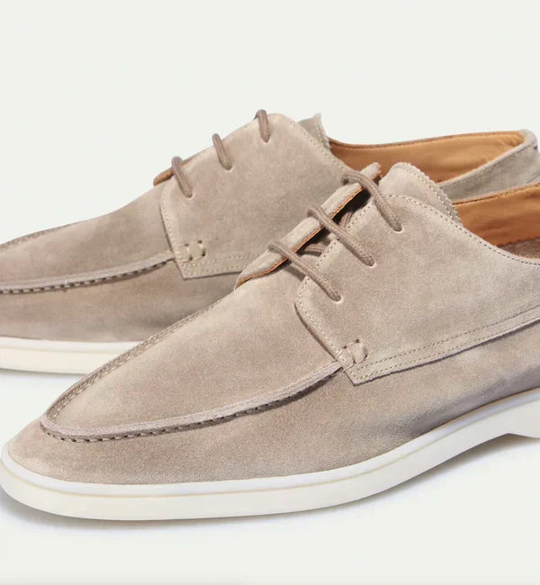 Loafers bărbătești din piele cu închidere cu șireturi – pantofi clasici pentru afaceri, birou, petreceri și ținute smart casual de zi cu zi