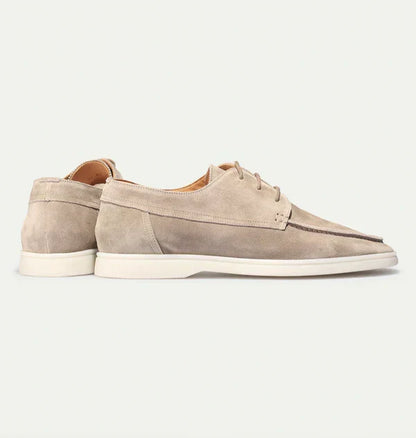 Loafers bărbătești din piele cu închidere cu șireturi – pantofi clasici pentru afaceri, birou, petreceri și ținute smart casual de zi cu zi