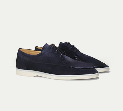 Loafers bărbătești din piele cu închidere cu șireturi – pantofi clasici pentru afaceri, birou, petreceri și ținute smart casual de zi cu zi
