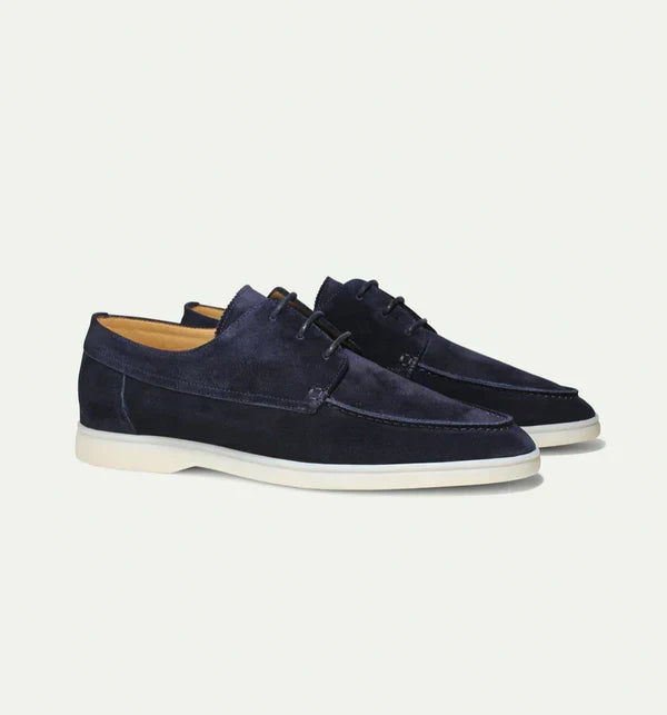 Loafers bărbătești din piele cu închidere cu șireturi – pantofi clasici pentru afaceri, birou, petreceri și ținute smart casual de zi cu zi