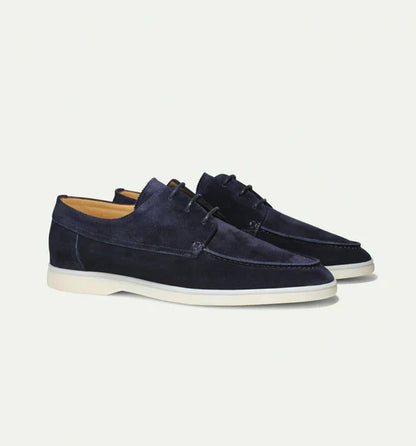 Loafers bărbătești din piele cu închidere cu șireturi – pantofi clasici pentru afaceri, birou, petreceri și ținute smart casual de zi cu zi
