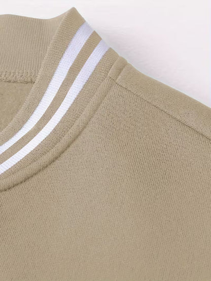 Men's Color-Block Jacket with Baseball Collar and Zip Closure – Lightweight Autumn Jacket for Everyday Wear, Leisure, Travel and Casual Style