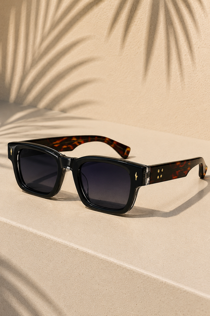 Gafas de sol polarizadas para hombre con montura cuadrada y protección UV: gafas modernas para conducir, tiempo libre, viajes y uso diario