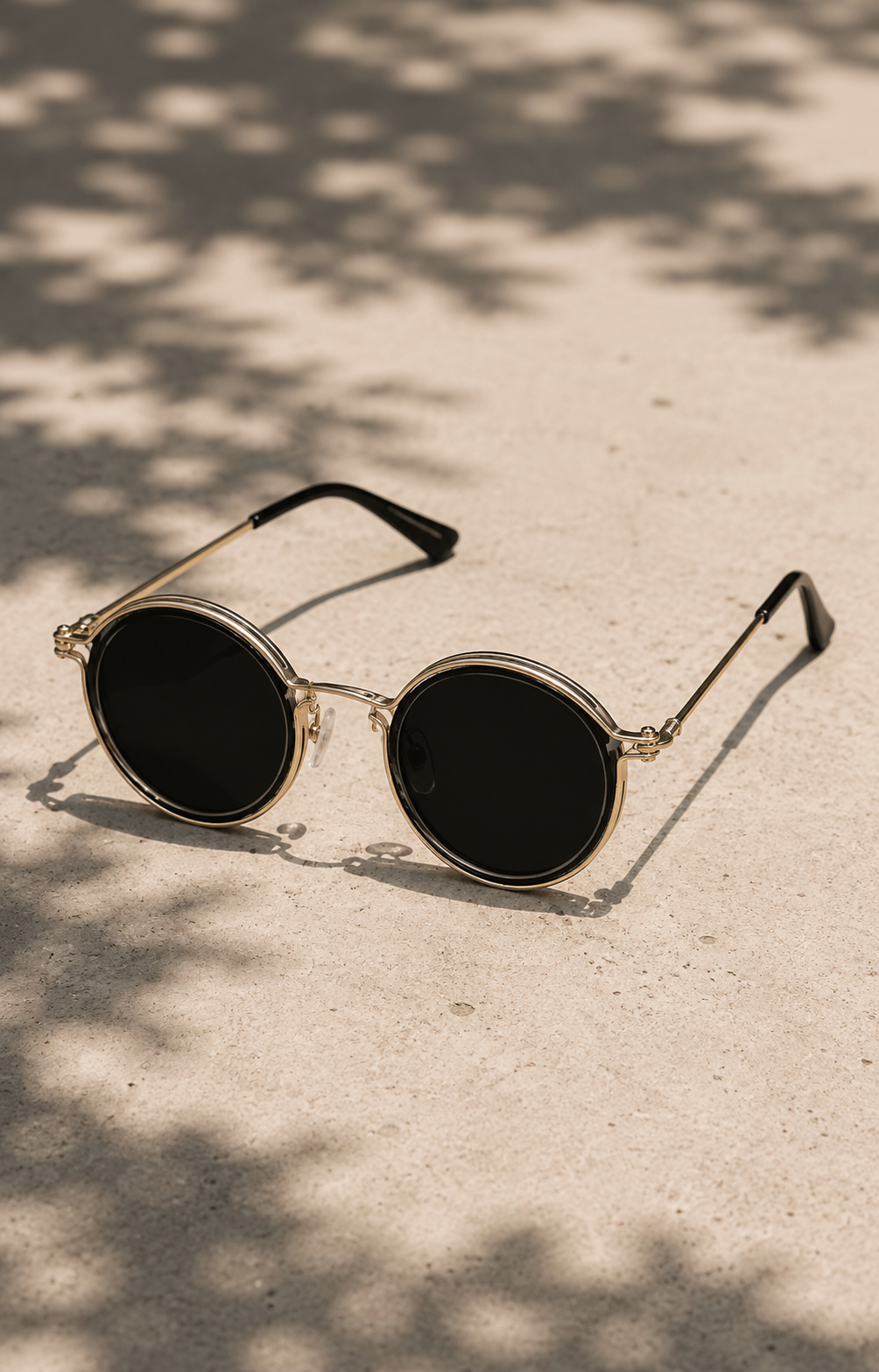 Ochelari de soare pentru bărbați, cu ramă rotundă și lentile polarizate – design inspirat de stilul vintage pentru vară, vacanță, condus și utilizare zilnică
