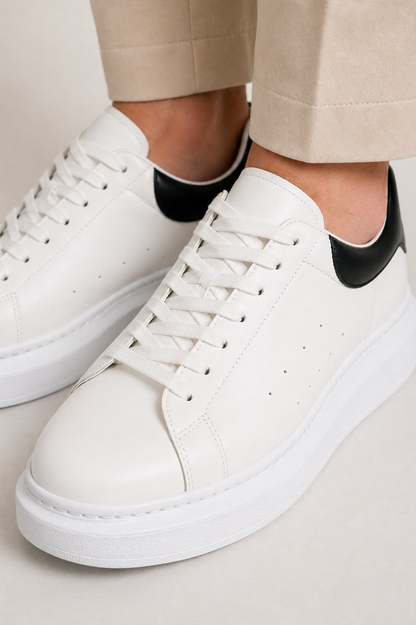 Sneakers Glat Overdel Lav Profil Letvægts Komfort