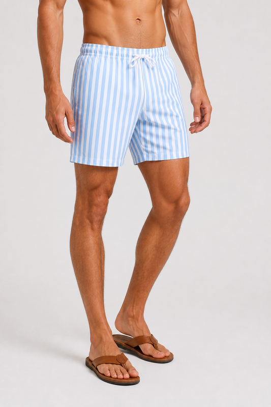 Bade Shorts Stribet Struktur Let Pasform