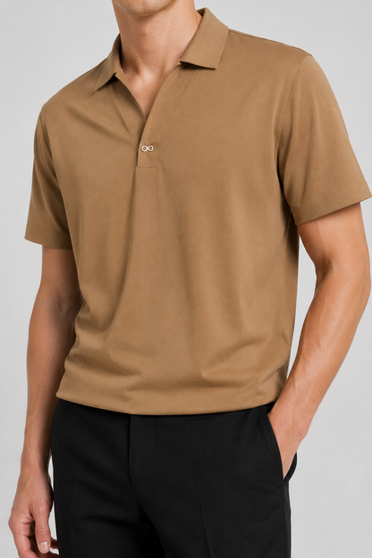 Polo Sæt Let Struktur Regular Fit med Tapered Bukser