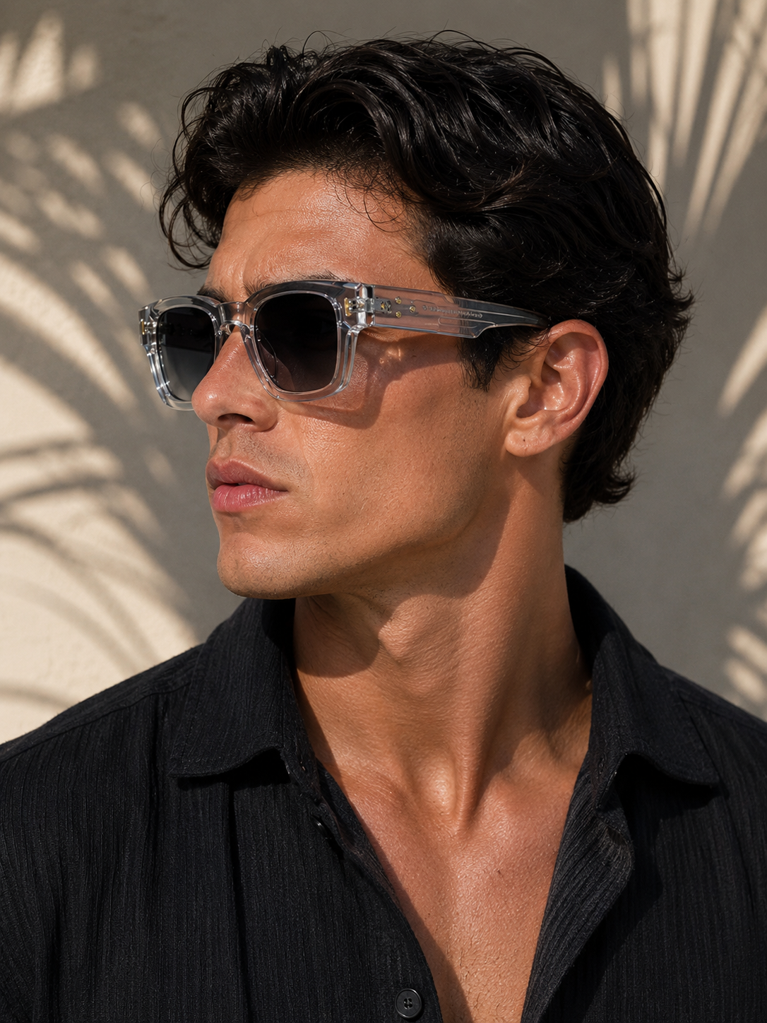 Gafas de sol polarizadas para hombre con montura cuadrada y protección UV: gafas modernas para conducir, tiempo libre, viajes y uso diario