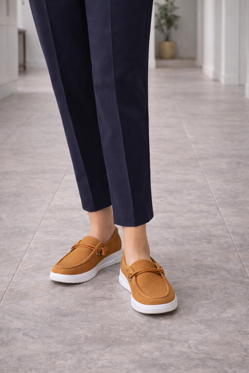 Dame Slip-on Loafers Med Dekorativ Rem – Klassiske Sko Til Kontor, Hverdagsbrug, Business Og Smart Casual Stil