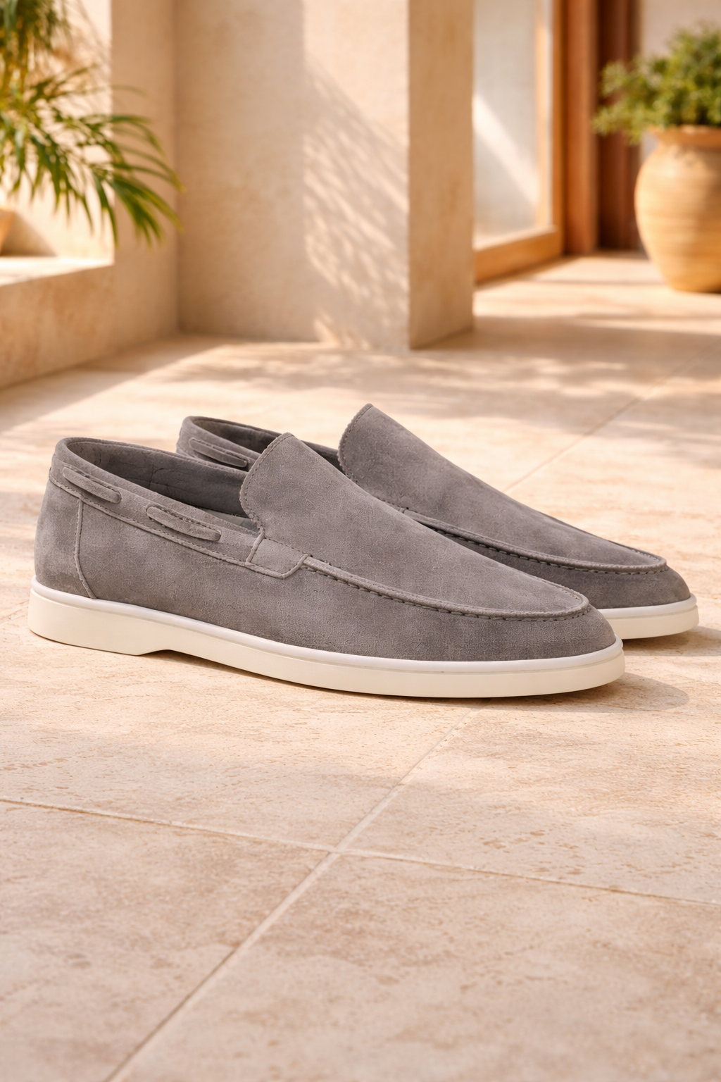 Herre Slip-On Loafers Med Minimalistisk Design Og Komfort