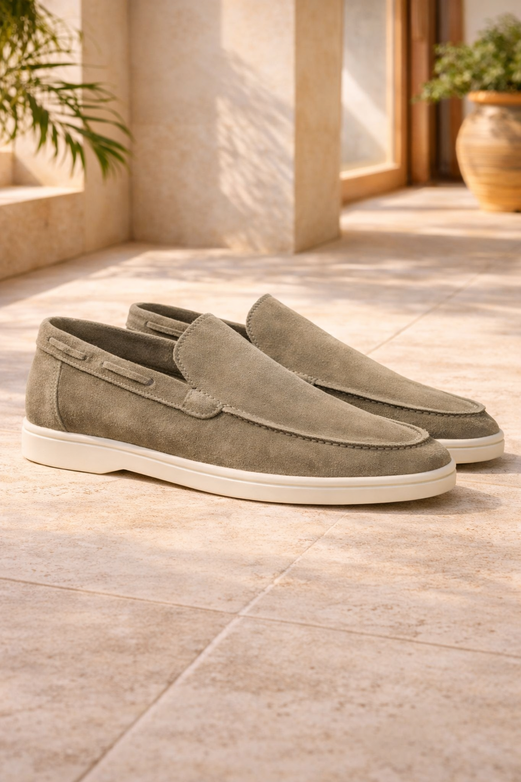 Herre Slip-On Loafers Med Minimalistisk Design Og Komfort