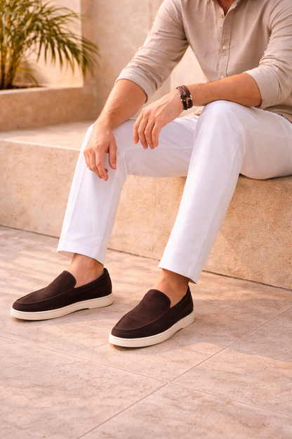 Herre Slip-On Loafers Med Minimalistisk Design Og Komfort