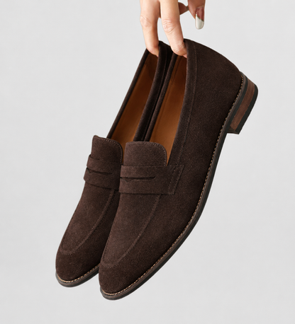 Dame Ruskindsinspirerede Penny Loafers Klassiske Flade Hverdagssko