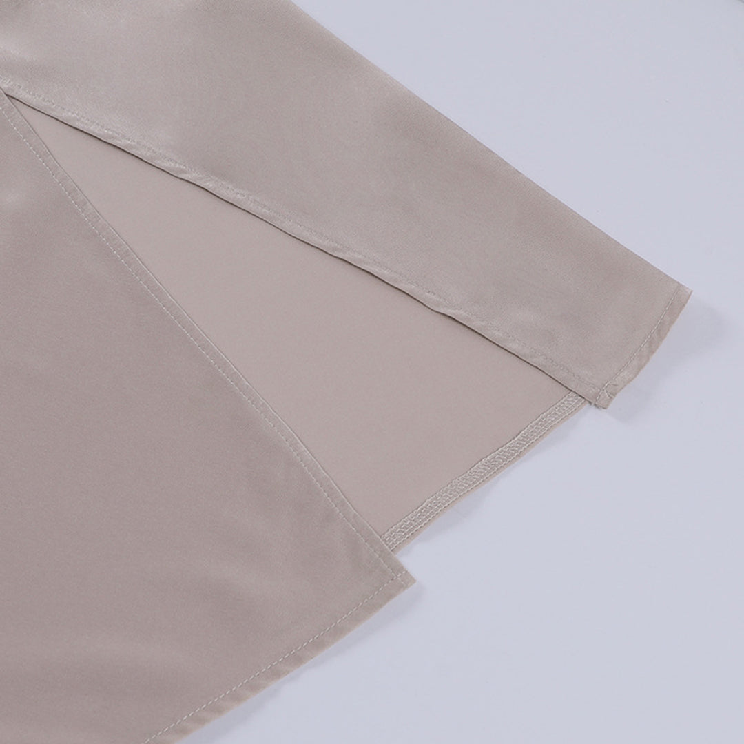 Vestido midi elegante para mujer con tirantes finos, espalda descubierta y diseño drapeado: vestido de fiesta con abertura para la noche, bodas y ocasiones especiales