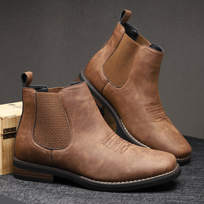 Herre Chelsea-støvler I Læder – Klassisk Design Til Kontor, Hverdagsbrug, Fritid Og Smart Casual Stil