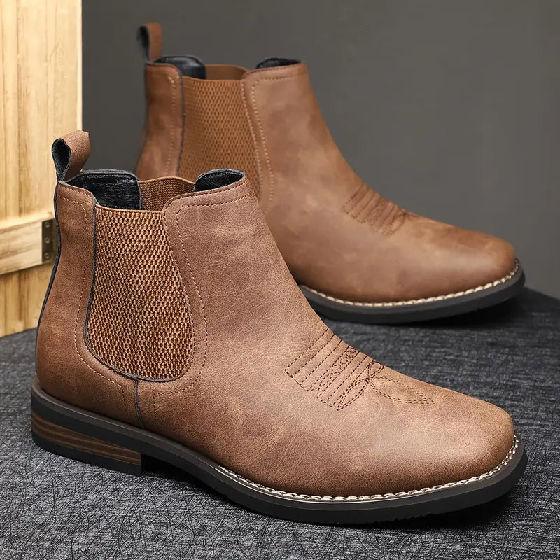 Herre Chelsea-støvler I Læder – Klassisk Design Til Kontor, Hverdagsbrug, Fritid Og Smart Casual Stil