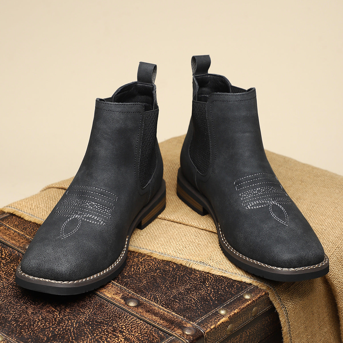 Herre Chelsea-støvler I Læder – Klassisk Design Til Kontor, Hverdagsbrug, Fritid Og Smart Casual Stil