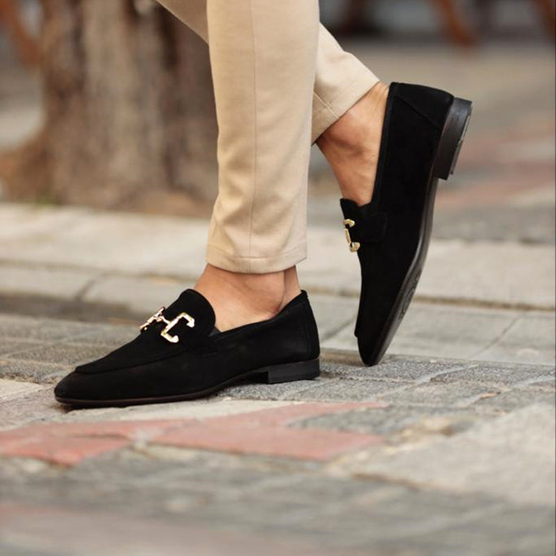 Herre Ruskindsloafers med Horsebit – Raffinerede Slip-On Sko til Forretning og Smart Casual Brug