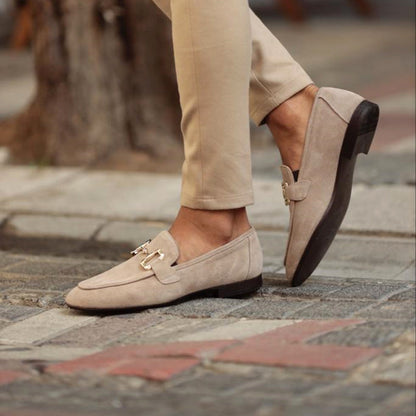 Herre Ruskindsloafers med Horsebit – Raffinerede Slip-On Sko til Forretning og Smart Casual Brug