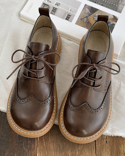 Pantofi Oxford retro pentru femei, cu închidere cu șireturi – pantofi clasici și eleganți pentru birou, stil smart casual, purtare de zi cu zi și ocazii festive