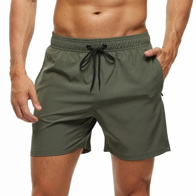 Herre Badeshorts med Snøre – Afslappet Sommerbadetøj til Strand og Pool