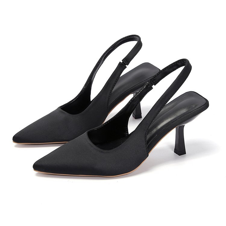 Women's Slingback Pumps with Pointed Toe and Low Heel – Elegant Shoes for the Office, Parties, Weddings, and Smart Casual Styles