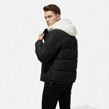 Men's Cotton Fleece Jacket - Classic Warm Winter Jacket for Fall, Winter, Everyday Wear, and Leisure
