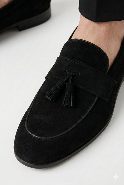 Herre Tassel Loafers Med Slip-On Design Og Klassisk Smart Casual Stil