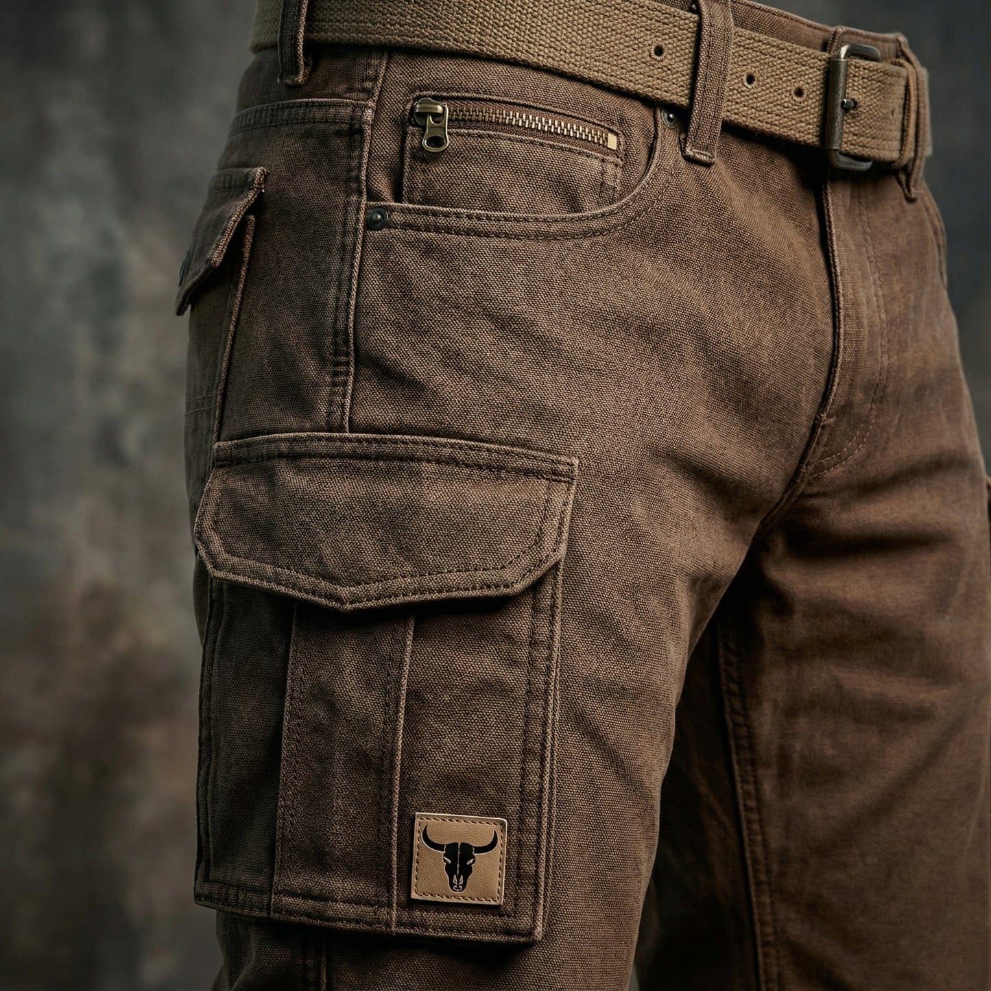 Herre Slim Fit Cargobukser – Streetwear med Utility-Lommer til Hverdagsbrug
