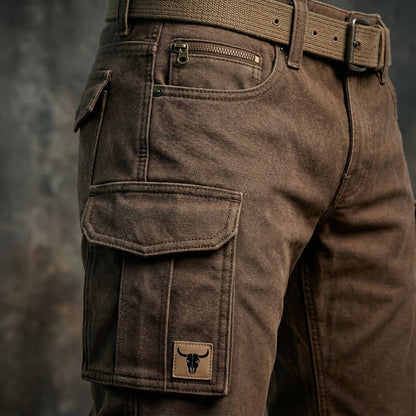 Herre Slim Fit Cargobukser – Streetwear med Utility-Lommer til Hverdagsbrug