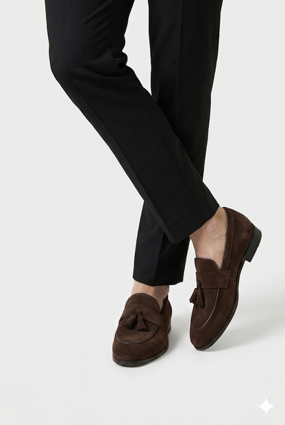 Herre Tassel Loafers Med Slip-On Design Og Klassisk Smart Casual Stil
