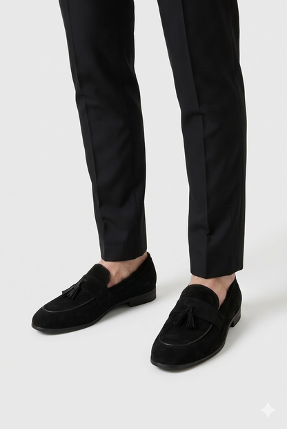 Herre Tassel Loafers Med Slip-On Design Og Klassisk Smart Casual Stil