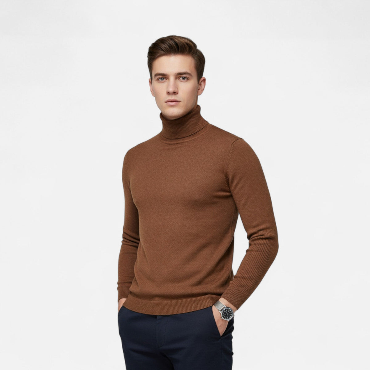 Men's Classic Merino Wool Sweater – Warm and Soft Knitwear for Autumn, Winter, Everyday Wear, and Smart Casual Style