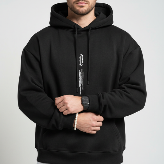 Sudadera con capucha para hombre de corte regular y cordón ajustable – Prenda informal y cómoda para el día a día