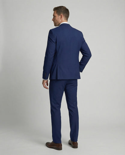 Herre Slim-Fit Todelt Jakkesæt – Krølfrit Skræddersyet Sæt Til Bryllupper Business Og Aftenbegivenheder