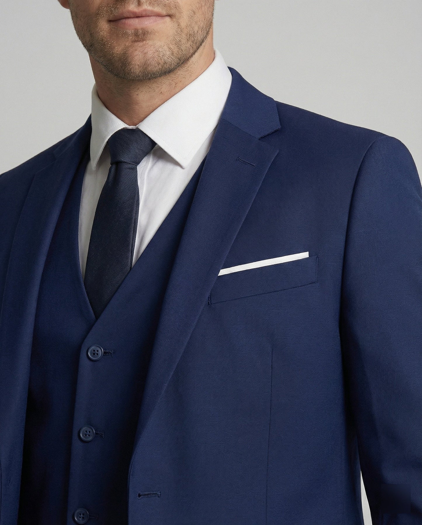 Herre Slim-Fit Todelt Jakkesæt – Krølfrit Skræddersyet Sæt Til Bryllupper Business Og Aftenbegivenheder