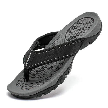 Herre Flip-flops Med Tekstureret Sål – Afslappede Sommersandaler Til Strand, Ferie, Fritid Og Udendørsbrug