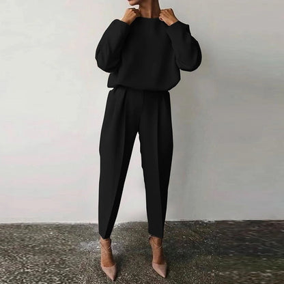 Dámský elegantní dvoudílný kostým s blejzrem a kalhotami – univerzální outfit do kanceláře, na každý den, volný čas i ve stylu smart casual
